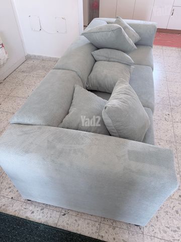 ספה קורדרוי 3 חלקים חדשה!