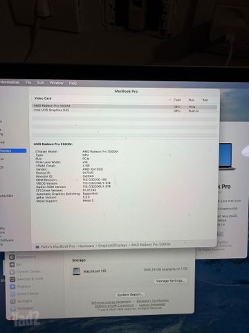 פרטים במודעה MacBook Pro 2019