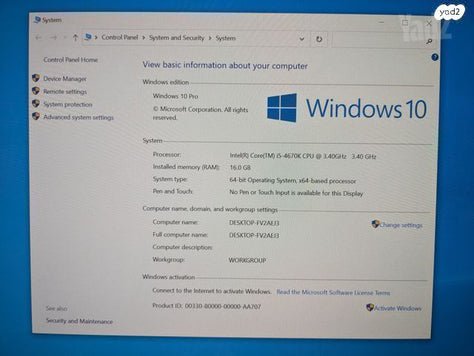 מחשב שולחני Core i5 16 GB RAM