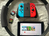 Nintendo switch עם שלוש משחקים