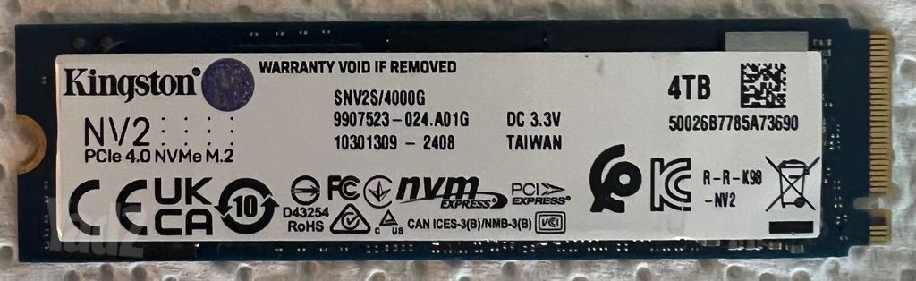 SSD NVMe Kingston NV2 4TB