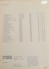 גיליון נדיר Derriere le Miroir