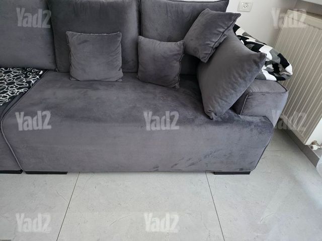 ספה אפורה 3 מטר
