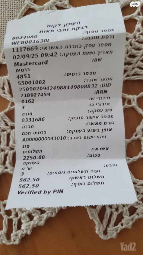 חדש פאה-קבלות מותג רבקה זהבי